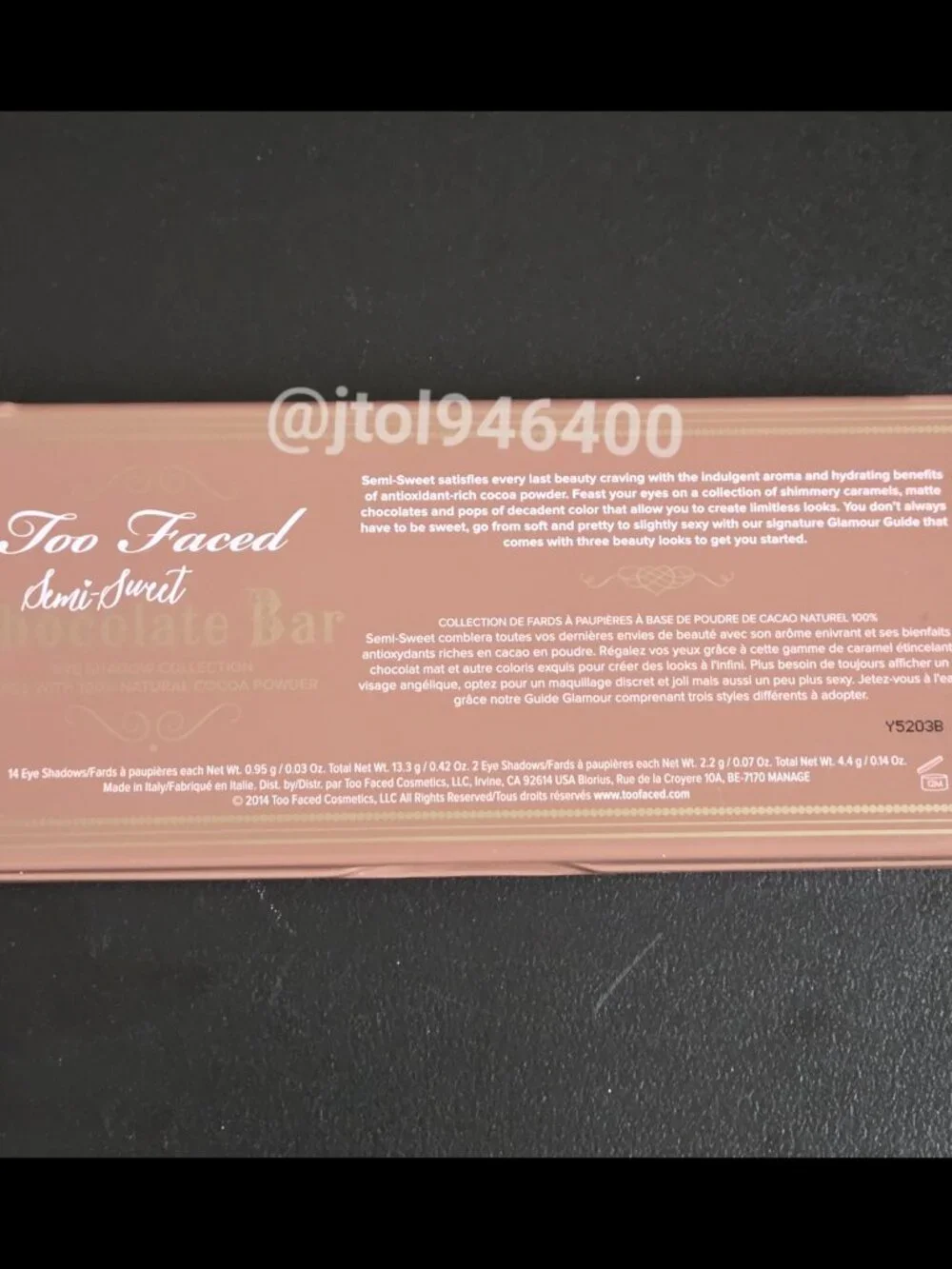 Too Faced Semi Sweet Chocolate Bar Eyeshadow Palette